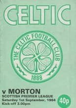 Glasgow Celtic v Morton 01-Sep-1984