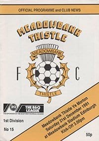 Meadowbank Thistle v Morton 21-Dec-1991