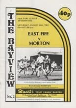 East Fife v Morton 24-Aug-1985