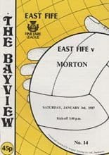 East Fife v Morton 03-Jan-1987