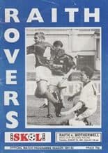Raith Rovers v Motherwell 20-Aug-1991