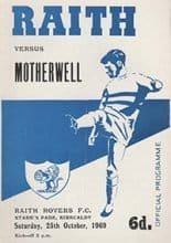 Raith Rovers v Motherwell 25-Oct-1969