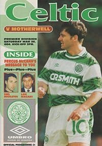 Glasgow Celtic v Motherwell 26-Mar-1994