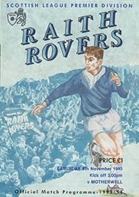 Raith Rovers v Motherwell 06-Nov-1993