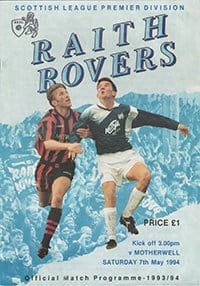 Raith Rovers v Motherwell 07-May-1994