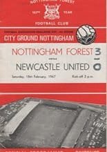 Nottingham Forest v Newcastle United 18-Feb-1967