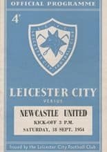 Leicester City v Newcastle United 18-Sep-1954