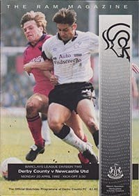 Derby County v Newcastle United 20-Apr-1992