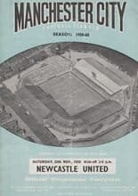 Manchester City v Newcastle United 28-Nov-1959