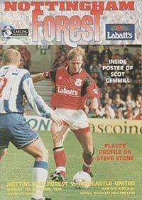 Nottingham Forest v Newcastle United 07-Nov-1994