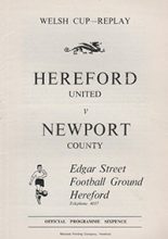 Hereford United v Newport County 28-Jan-1970