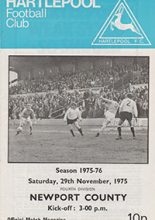 Hartlepool United v Newport County 29-Nov-1975