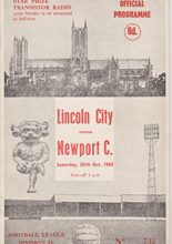 Lincoln City v Newport County 30-Oct-1965