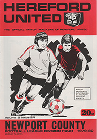 Hereford United v Newport County 07-Apr-1980