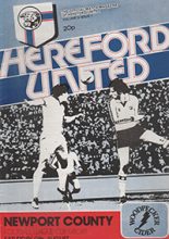 Hereford United v Newport County 09-Aug-1980