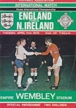 England v Northern Ireland 21-Apr-1970