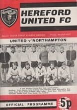 Hereford United v Northampton Town 11-Dec-1971