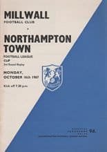 Millwall v Northampton Town 16-Oct-1967