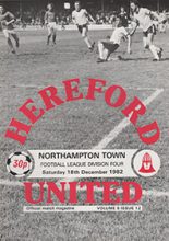Hereford United v Northampton Town 18-Dec-1982