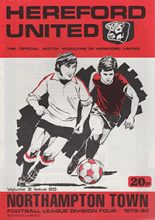Hereford United v Northampton Town 01-Mar-1980