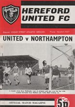 Hereford United v Northampton Town 21-Oct-1972