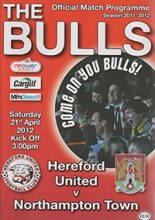 Hereford United v Northampton Town 21-Apr-2012