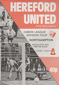 Hereford United v Northampton Town 27-Apr-1985