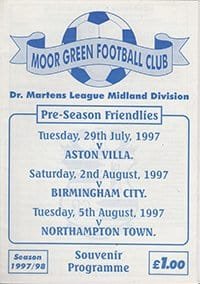 Moor Green v Northampton Town 05-Aug-1997