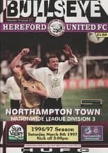 Hereford United v Northampton Town 08-Mar-1997
