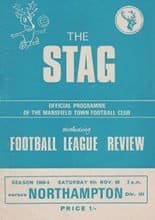 Mansfield Town v Northampton Town 09-Nov-1968