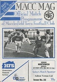 Macclesfield Town v Northwich Victoria 20-Apr-1991