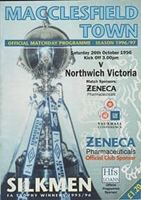 Macclesfield Town v Northwich Victoria 26-Oct-1996