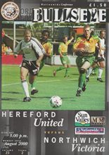 Hereford United v Northwich Victoria 28-Aug-2000