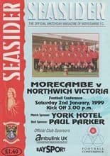 Morecambe v Northwich Victoria 02-Jan-1999