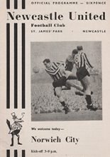 Newcastle United v Norwich City 25-Apr-1964