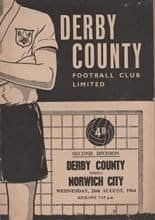 Derby County v Norwich City 26-Aug-1964