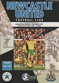 Newcastle United v Norwich City 08-Apr-1995