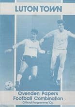 Luton Town Reserves v Norwich City Reserves 04-Oct-1988