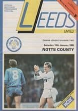 Leeds United v Notts County 19-Jan-1985