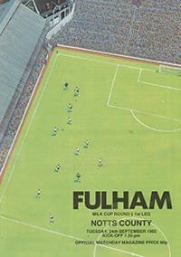 Fulham v Notts County 24-Sep-1985