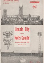 Lincoln City v Notts County 28-Aug-1965