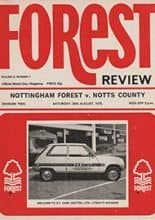 Nottingham Forest v Notts County 30-Aug-1975