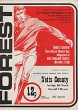 Nottingham Forest v Notts County 08-Mar-1977