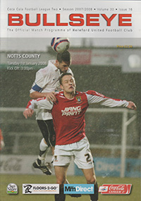 Hereford United v Notts County 01-Jan-2008