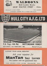 Hull City v Nottingham Forest 12-Feb-1966
