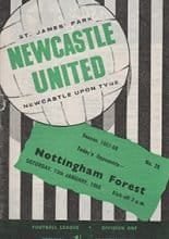 Newcastle United v Nottingham Forest 13-Jan-1968