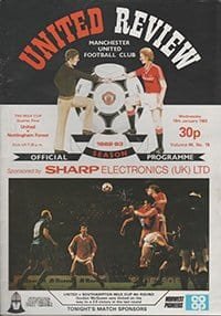 Manchester United v Nottingham Forest 19-Jan-1983