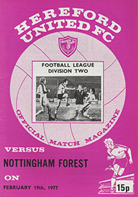 Hereford United v Nottingham Forest 19-Feb-1977
