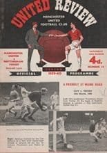 Manchester United v Nottingham Forest 19-Mar-1960