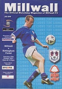 Millwall v Nottingham Forest 20-Oct-2001
